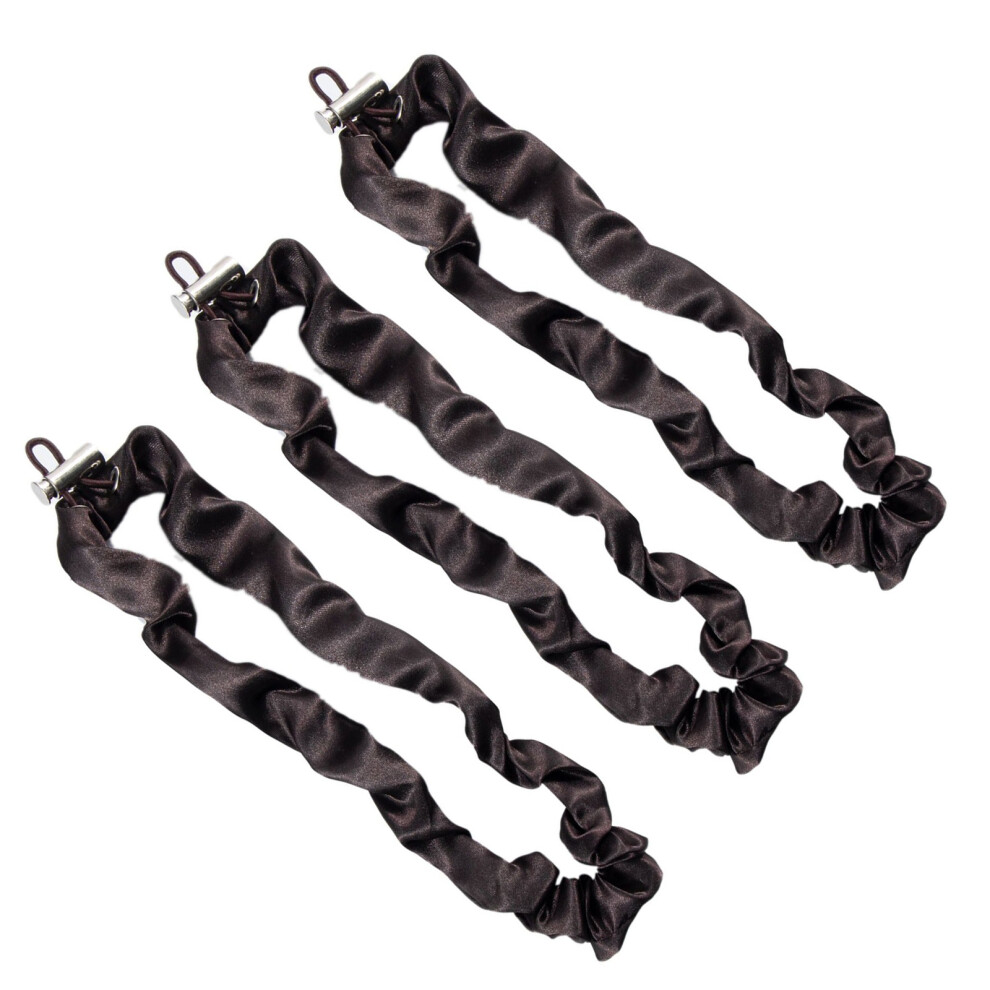 Luxurious Satins Hair Scrunchies 3 Pack Adjustable Size Silk