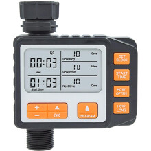 Sprinkler Timer, Programmable Digital Irrigation System For Lawn, Yard, Outdoor Use, Auto Rain Delay, Large LCD Display
