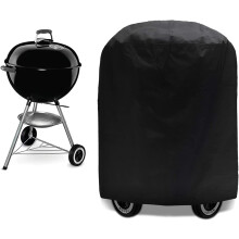Telo di copertura per barbecue da esterno, protezione resistente con corda di bordo regolabile, materiale idrofobico per uso tutto l'anno, design a