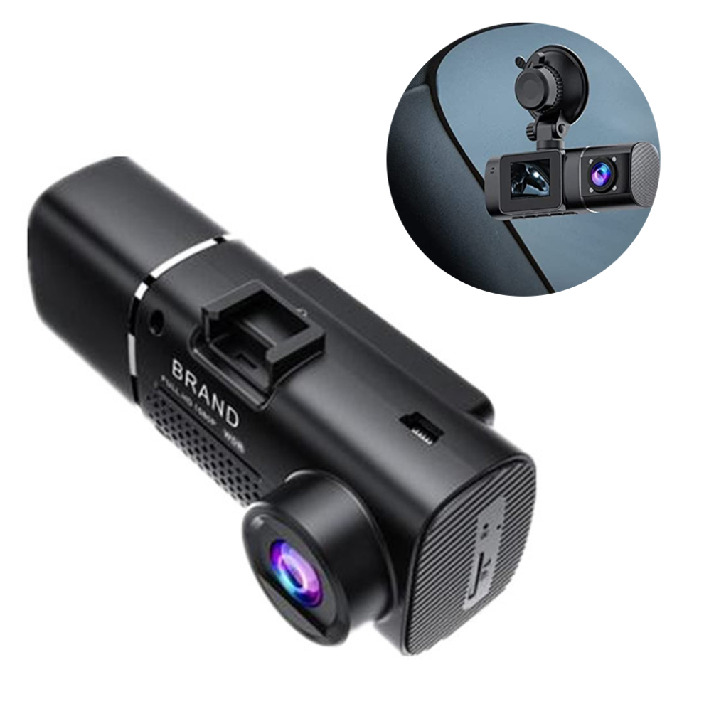 Lifetime Warranty Dual Dash Cam, Parking Monitoring Car Camera With Super Infrared Night Vision, Wide-Angle Field Of View For Taxi Accident Lock, 9169997033093