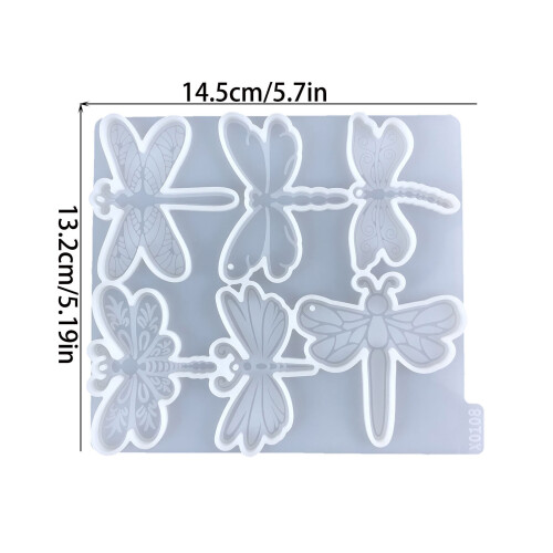 Dragonflies Keychain Silicone Mold Versatile Silicone Mold for 2