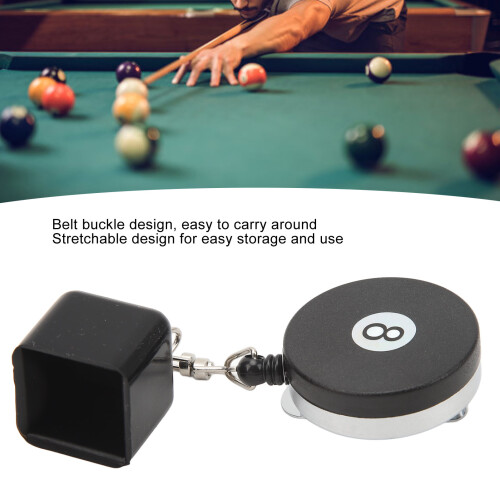Retractable Billiards Chalk Tip Holder – Plastic & Metal, 33g 2