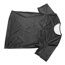 T-shirt da uomo nero in cotone e fibre miste, taglia L, casual e da ufficio