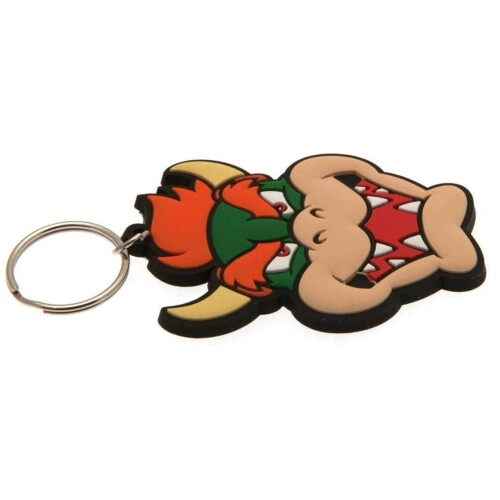 Super Mario Super Mario Rubber Bowser Keyring 1
