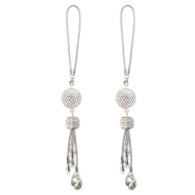 2St Witte Rhinestone Auto Hanger Metaal Car Pendant Decor