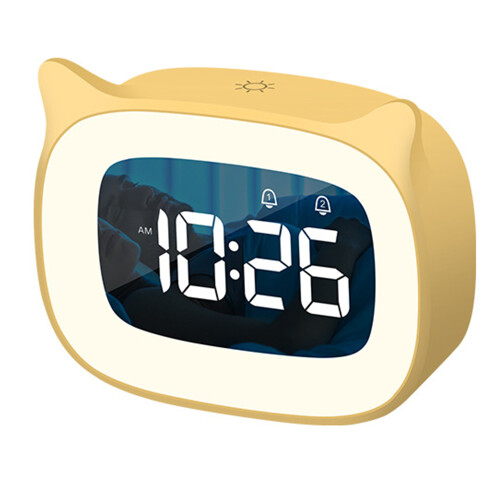 Interactive Alarm Clock for Kids, Featuring Dual Alarms & Customizable Melodies