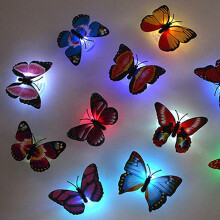 Butterfly Night Light, Art Decor Wall Stickers For Mesmerizing Bedroom, Home, Bars, Cafes, Restaurants, Weddings, Parties, 3D Crafts For Wall Art
