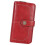 Large Capacity RFID Blocking Leather Wallet with Removable Wrist Strap, Wine Red 7