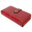 Large Capacity RFID Blocking Leather Wallet with Removable Wrist Strap, Wine Red 10