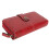 Large Capacity RFID Blocking Leather Wallet with Removable Wrist Strap, Wine Red 5