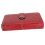 Large Capacity RFID Blocking Leather Wallet with Removable Wrist Strap, Wine Red 6