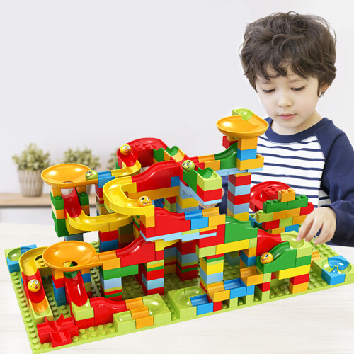 Σετ Montessori Learning Marble Run, Λαβύρινθος Βαρύτητας για Παιδιά - Ασφαλή, Μη Τοξικά Δομικά 2