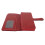 Large Capacity RFID Blocking Leather Wallet with Removable Wrist Strap, Wine Red 8
