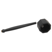 Copertura in plastica nera ottagonale per supporto per gessetti da piscina, 22g, accessorio leggero per biliardo