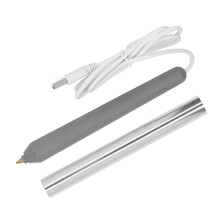 Versatile USB Heat Foil Pen with 4 Tips for Crafting - Silver Color