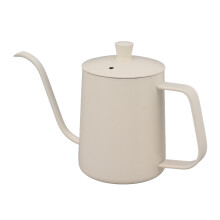 Control Pour Over Coffee with 350ml White Stainless Steel Kettle