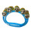 Band Wrist Bell, Hand/Ankle Jingle, Plastic, Blue 12