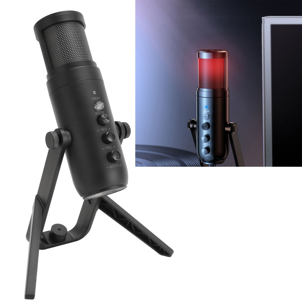 Usb Cardioid Gaming Mic With Rgb Noise Reduction For Pc & Ps5 Light 8011369291949