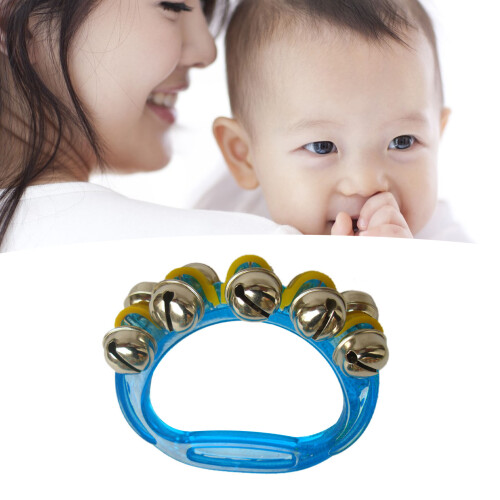 Band Wrist Bell, Hand/Ankle Jingle, Plastic, Blue 2