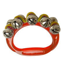 Bracciale Sonaglio in Plastica per Bambini, Anello Musicale per Polso e Caviglia, Rosso
