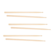 10 Pairs 7A Maple Wood Drum Mallets Natural Color