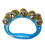 Band Wrist Bell, Hand/Ankle Jingle, Plastic, Blue 2