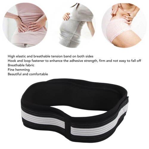Breathable Sacroiliac Hip Belt Lower Back Support, Red, Size M 2