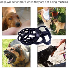 Museruola traspirante per cani, la morbida museruola in silicone garantisce comfort, museruola a cestello flessibile in gomma atossica per cani di