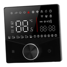 NTC3950-10K Smart-Thermostat LCD 86x86mm Schwarz 5 A