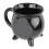 Hexenkessel-Becher 300 ml schwarze Keramik 14