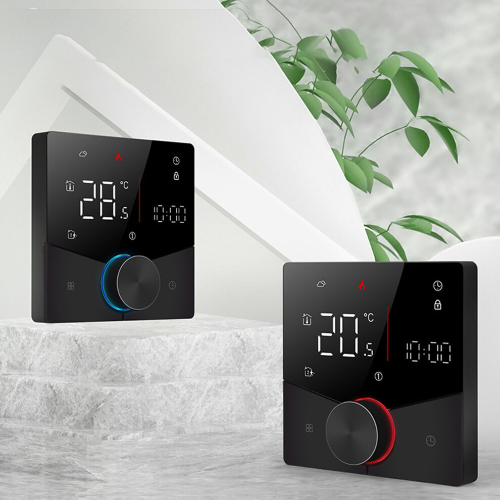 Smart Lcd Color Display Digital Thermostat For Sauna & Underfloor Heating, Black 7901375386702