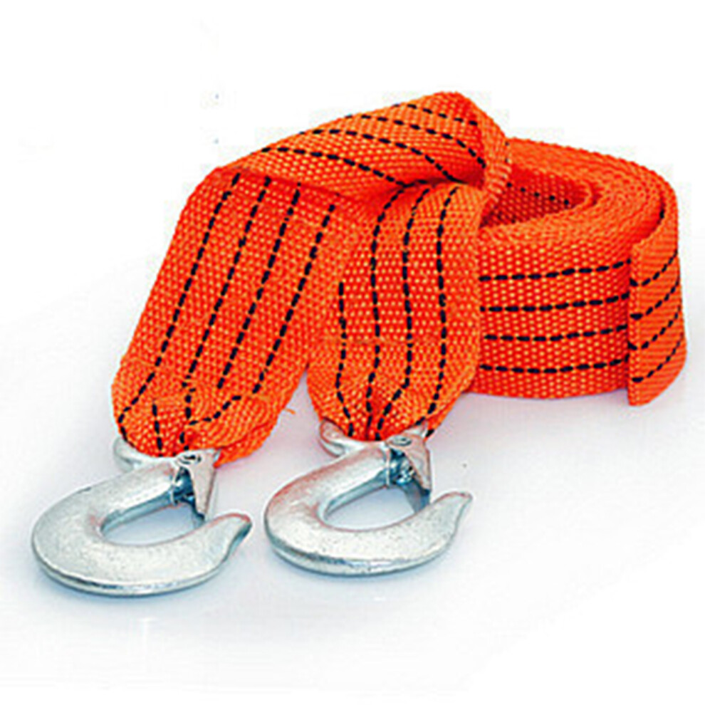 Bright Tow Strap, Abrasion Resistant Heavy Duty Tow Strap For Cars Trucks Trailers Boats Recovery Rope, Durable Polyester 3 Tons Tow Strap Yellow 9128293970068