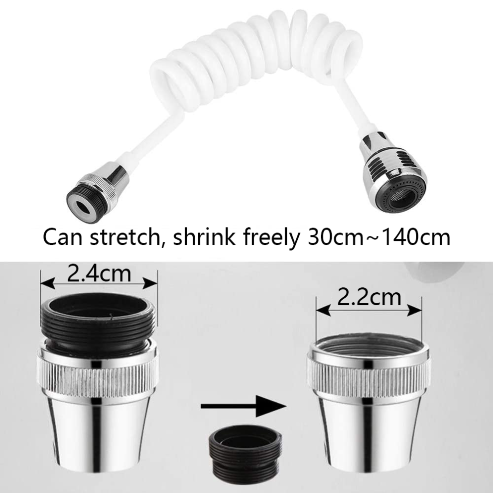 Faucet Extension For Versatile Usage, Detachable Design For Kitchen And Bathroom, High-Elasticity Water Pipe For Durability And Anti-Splashing 9169997044570