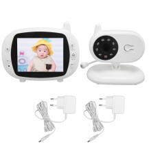 Audio And Visual Monitoring Baby Monitor Long Range Baby Monitor With Pan Tilt Zoom Camera 2 Way Audio Digital Zoom VOX Mode Infrared Night Vision