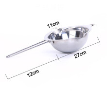 Dubbele kookpan van roestvrij staal, elegant ontwerp, geschikt voor het smelten van chocolade, hittebestendig handvat, platte bodem, roestbestendig,