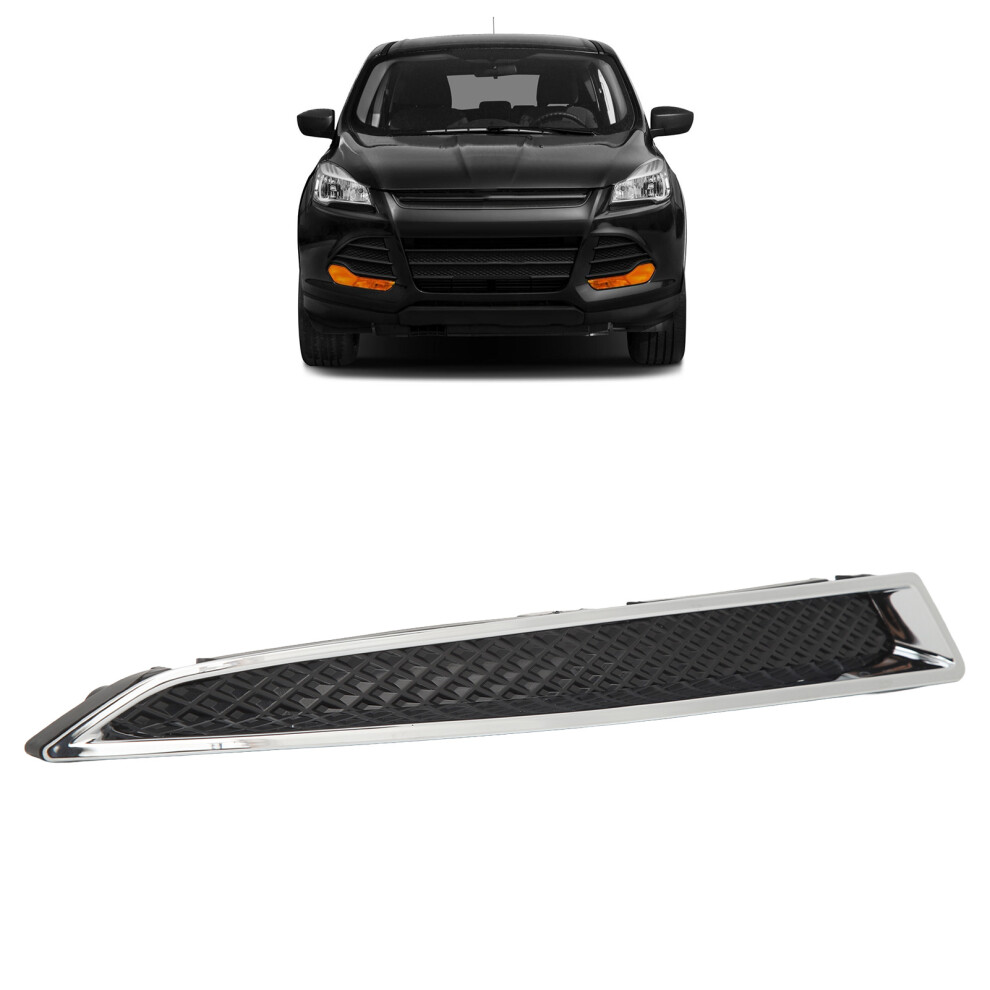 Headlight Lower Trim Moulding Frame For Ford Escape 2013-2016 Silver 8771369293038