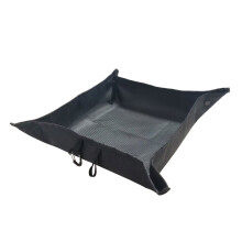 Comfortabel vilten kussen met opbergmand, dubbel-Zwart