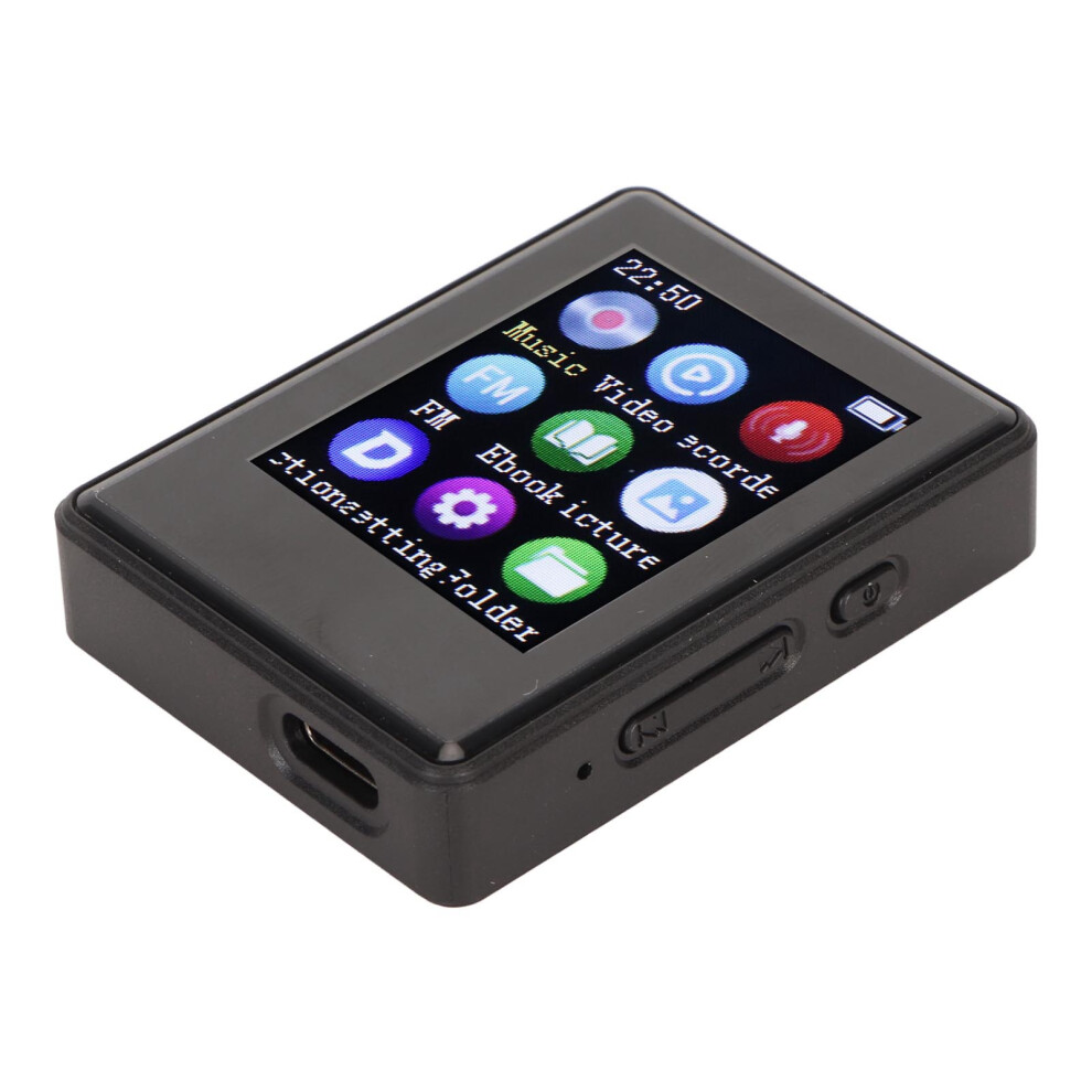 Portable Mp3 Player Bluetooth 5.0 1.77" Screen 32Gb Black 4661369293357