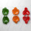 Halloween Mini-Törtchen-Formset 3 Stück Kürbis, Herz, Apfelform Backförmchen 8