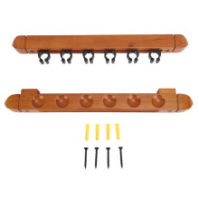 Pool Cue Rack With Screws And Expansion Screws Included Wall Mounted Holders For Pool Cues Sturdy And Durable Easy Installation Grooves For Secure