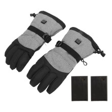 Elektrische verwarmingshandschoenen, winterse thermische kleding, waterdicht en winddicht, gemaakt van polyester, met touchscreen-compatibele