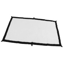 60-inch HD Foldable Polyester Projector Screen with Hooks, Indoor & Outdoor