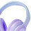 Cuffia Wireless Gaming Gradient BT5.2, Imbottiture Morbide, Luci Colorate, Viola 9