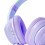 Cuffia Wireless Gaming Gradient BT5.2, Imbottiture Morbide, Luci Colorate, Viola 8