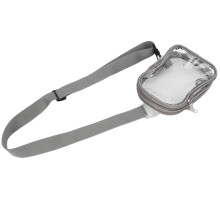 Wasserdichte transparente PVC-Schultertasche mit 15L Fassungsvermögen Grau für Arbeit & Strand