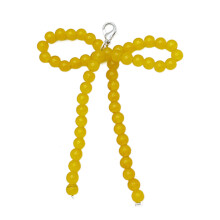 Trendy kralen strik hanger damestas ornament met-Type A geel