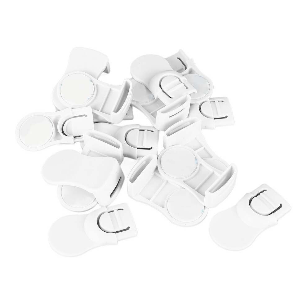 8 Pairs Child Safe Cabinet Locks, ABS, Adhesive, Furniture Drawer Safety
