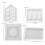 Kerzenhalter Silikonform 3D Haus- Siebenteiliges Set 3