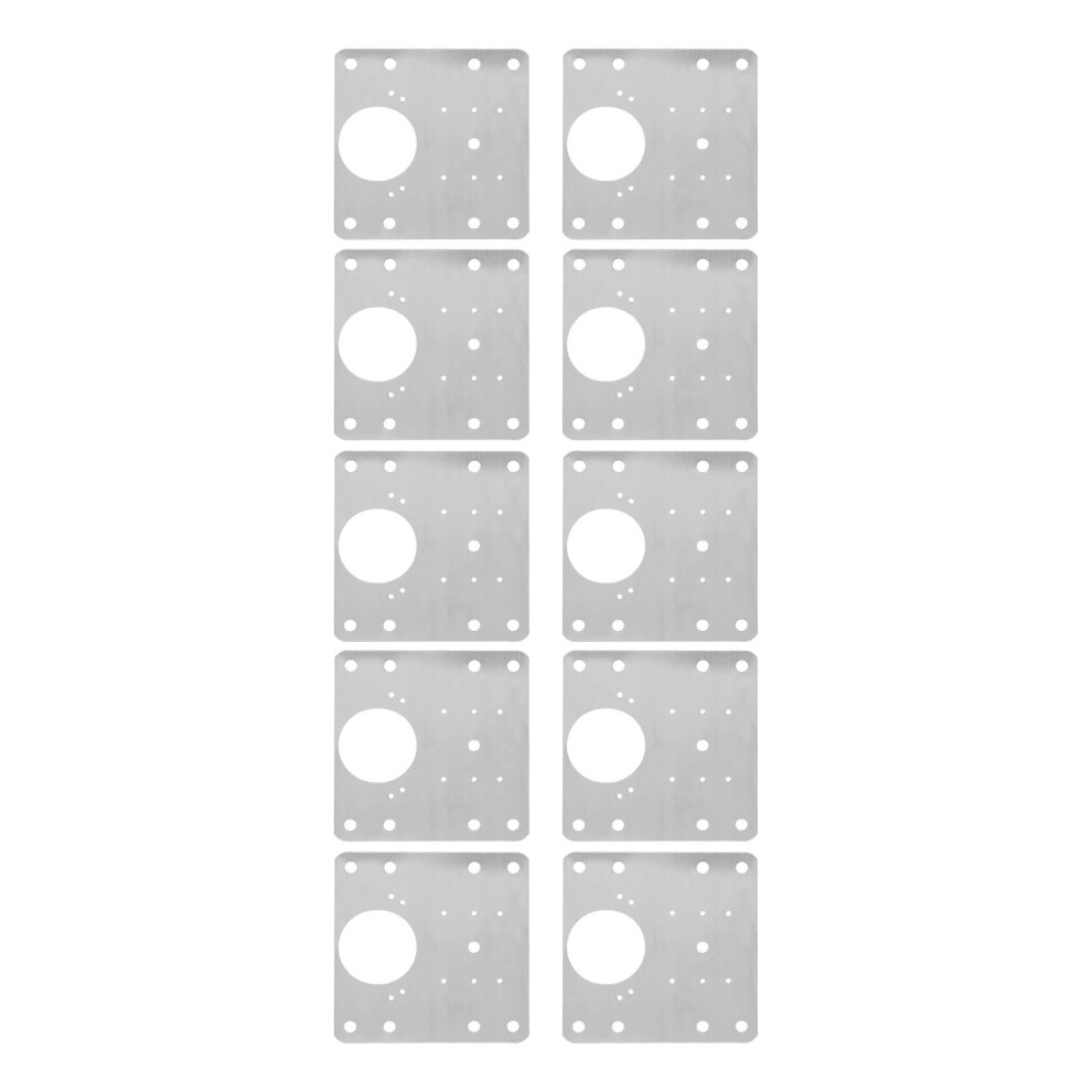 30Pcs Stainless Steel Cabinet Door Repair Plates 9X9cm Fixing Hinges 7671369296255