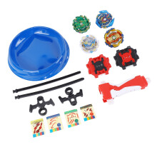 4-in-1 Drehgyro-Spielzeug mit 2 Abschussvorrichtungen, Abnehmbares Rennspiel